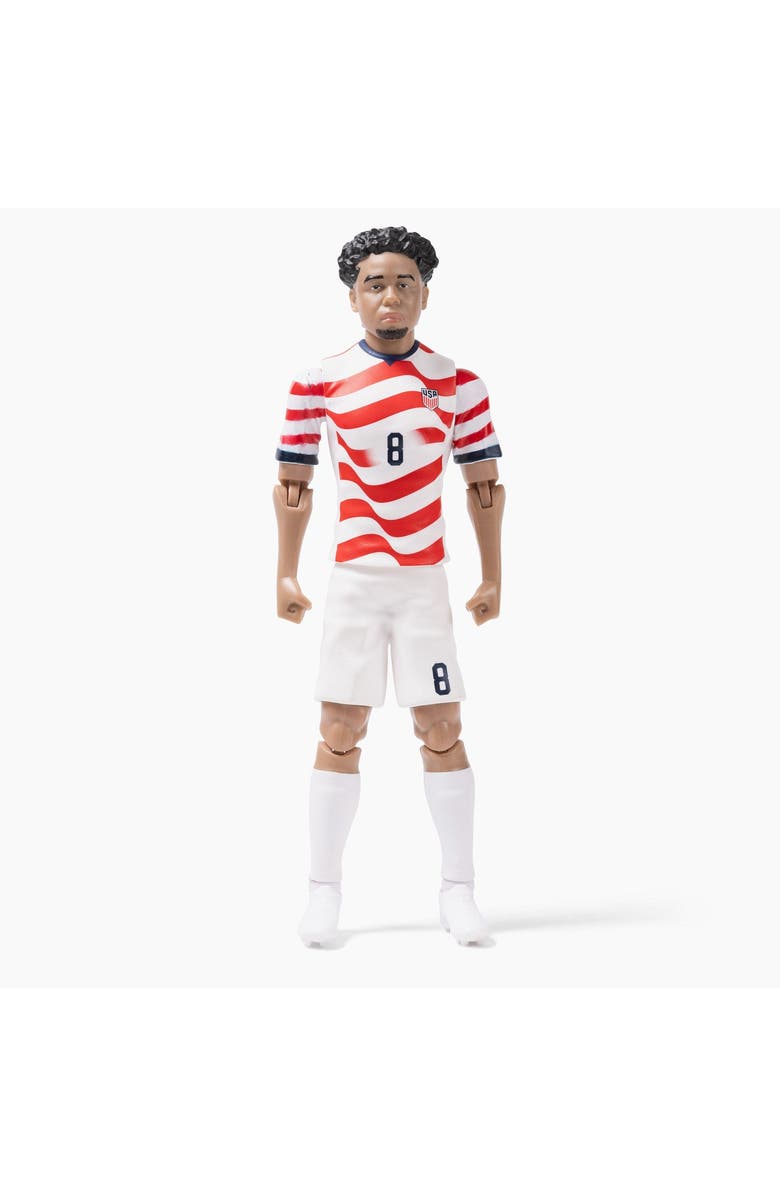Banbo Toys Sockers 2026 USMNT Weston McKennie Home Jersey 8" Soccer Action Figure, Main, color, Red