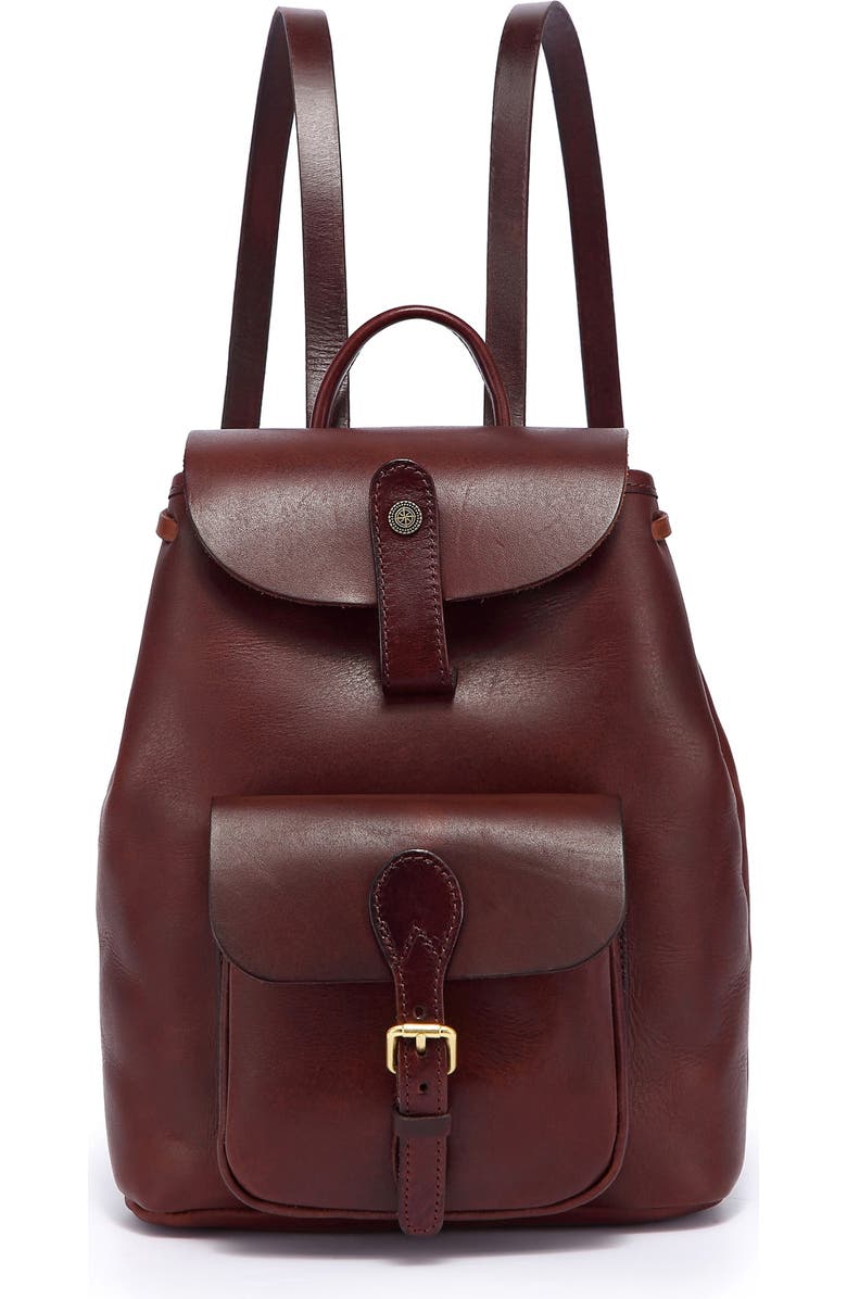 OLD TREND Isla Small Leather Backpack, Main, color, Brown