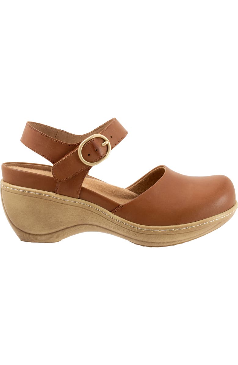 SoftWalk<sup>®</sup> Mabelle Ankle Strap Clog, Alternate, color, Luggage
