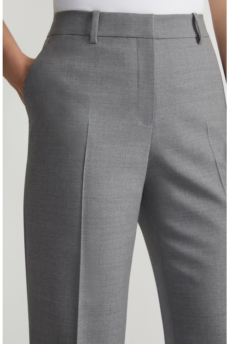 Gates Stretch Wool Straight Leg Pants, Alternate, color, NICKEL MELANGE
