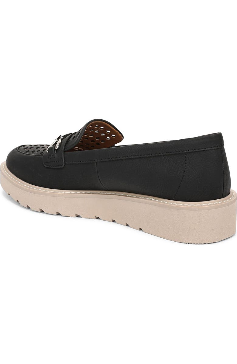 Naturalizer Elin Perforated Loafer Sneaker, Alternate, color, Black Perforated Faux Leather