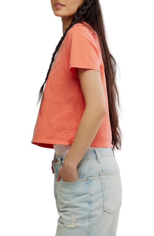 Free People The Perfect T-shirt In Orange
