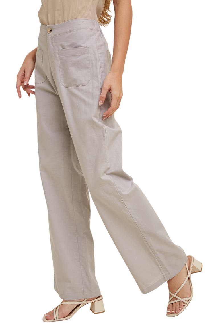 High Rise Wide Leg Pants, Alternate, color, MIST