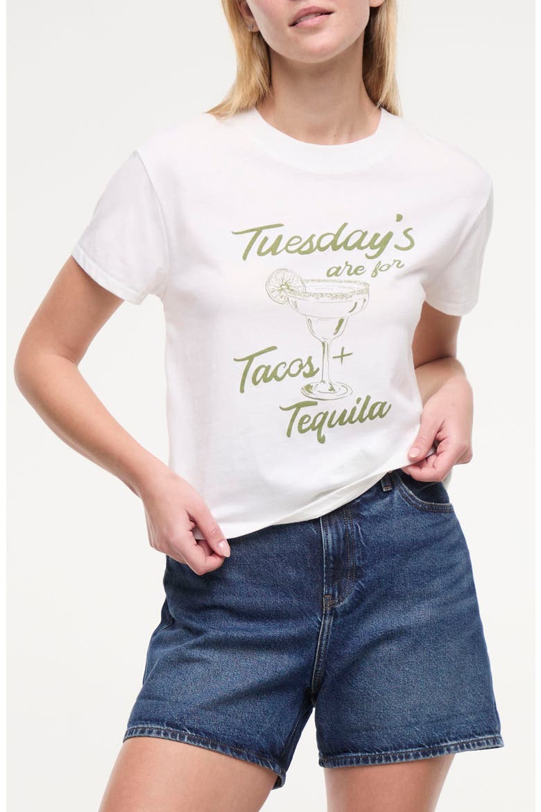 Jaime Taco Tuesday Graphic T-Shirt, Main, color, SNOW WHITE