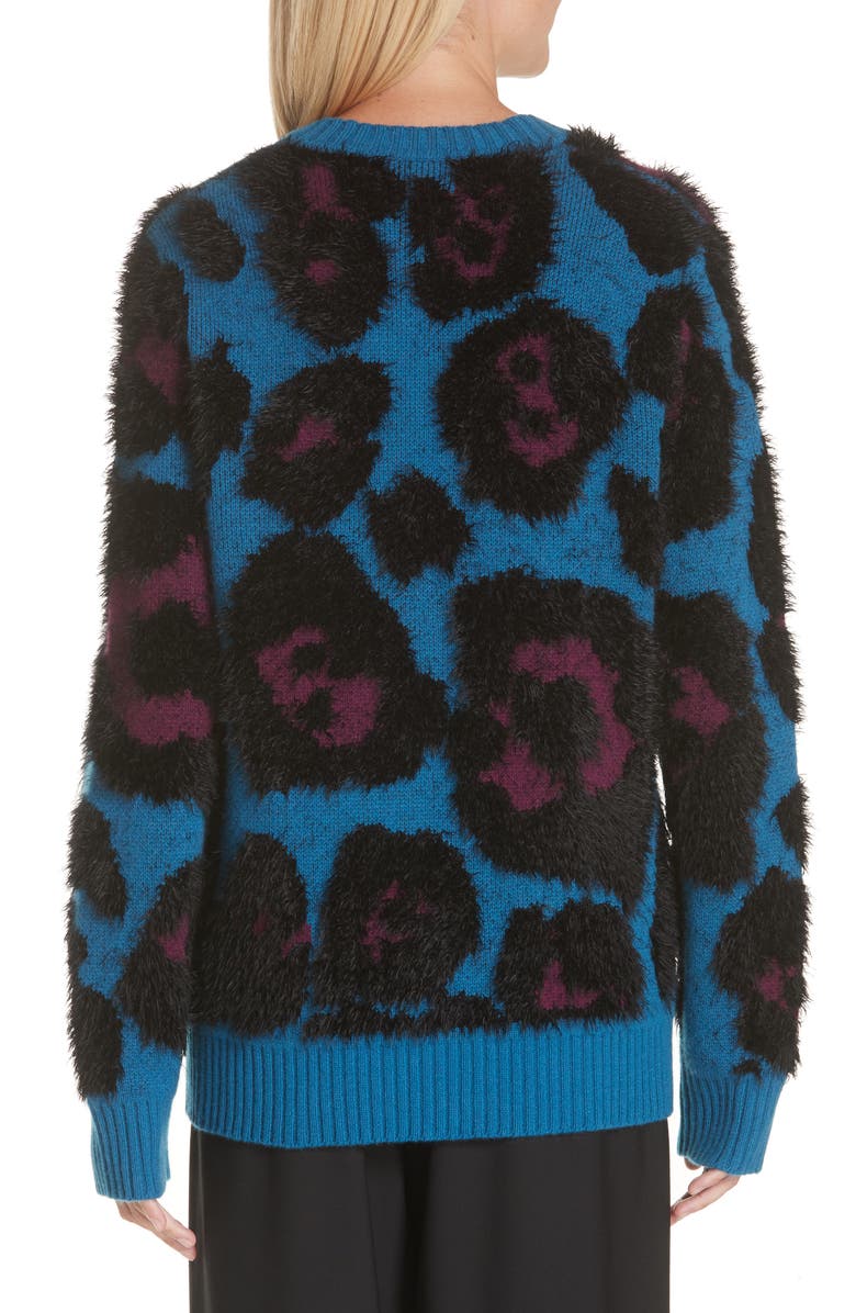 Marc Jacobs Leopard Print Cardigan, Alternate, color, 