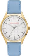 Ted Baker London Men's Manhatt Leather Strap Watch, 40mm