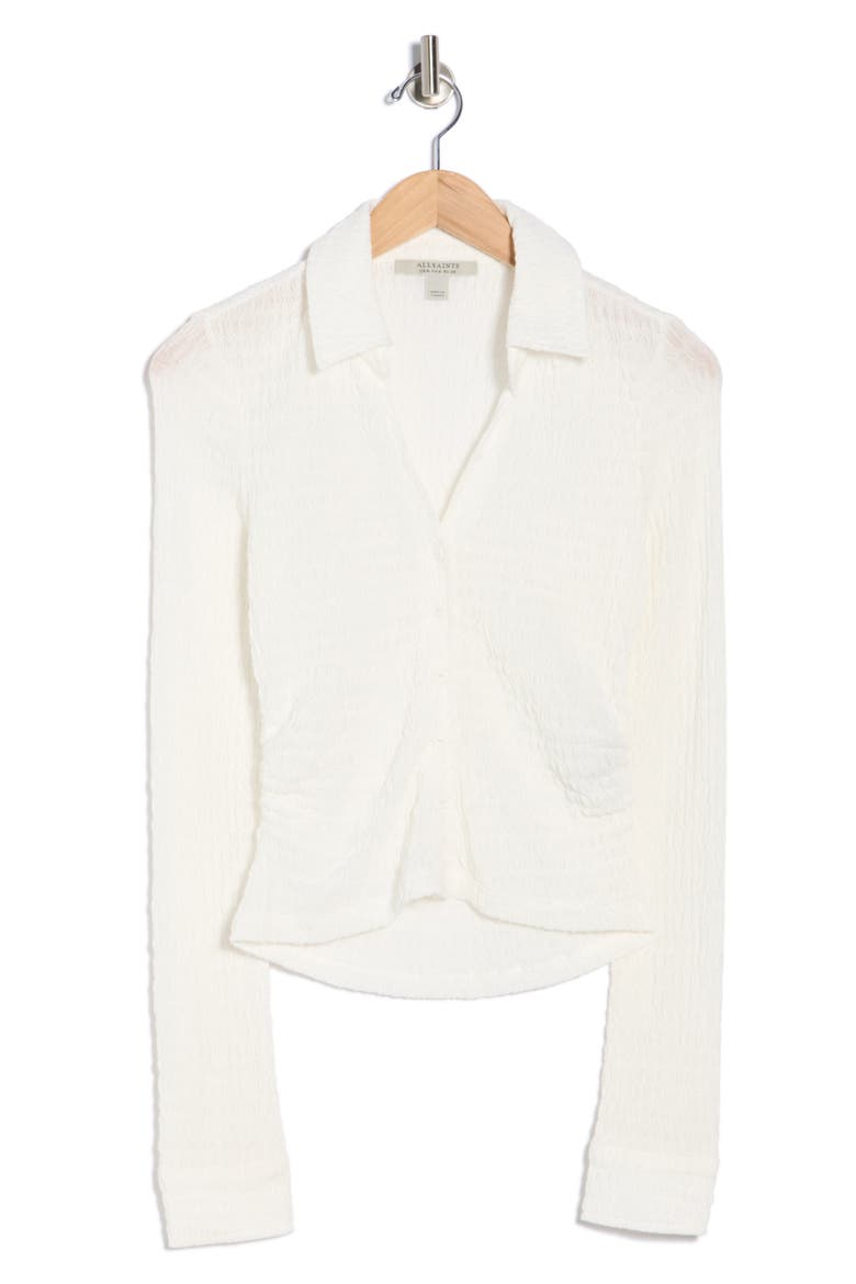 Connie Slim Fit Button-Up Shirt, Alternate, color, CHALK WHITE