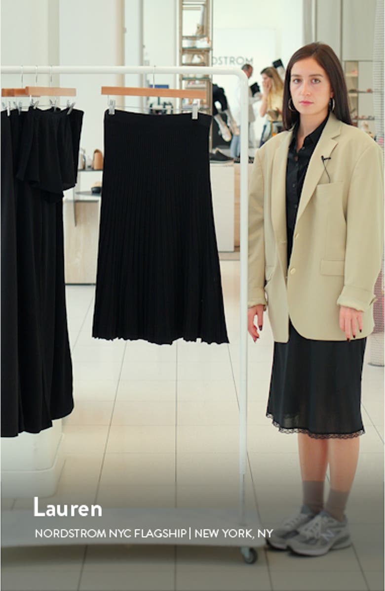 Rib Sweater Midi Skirt, sales video thumbnail