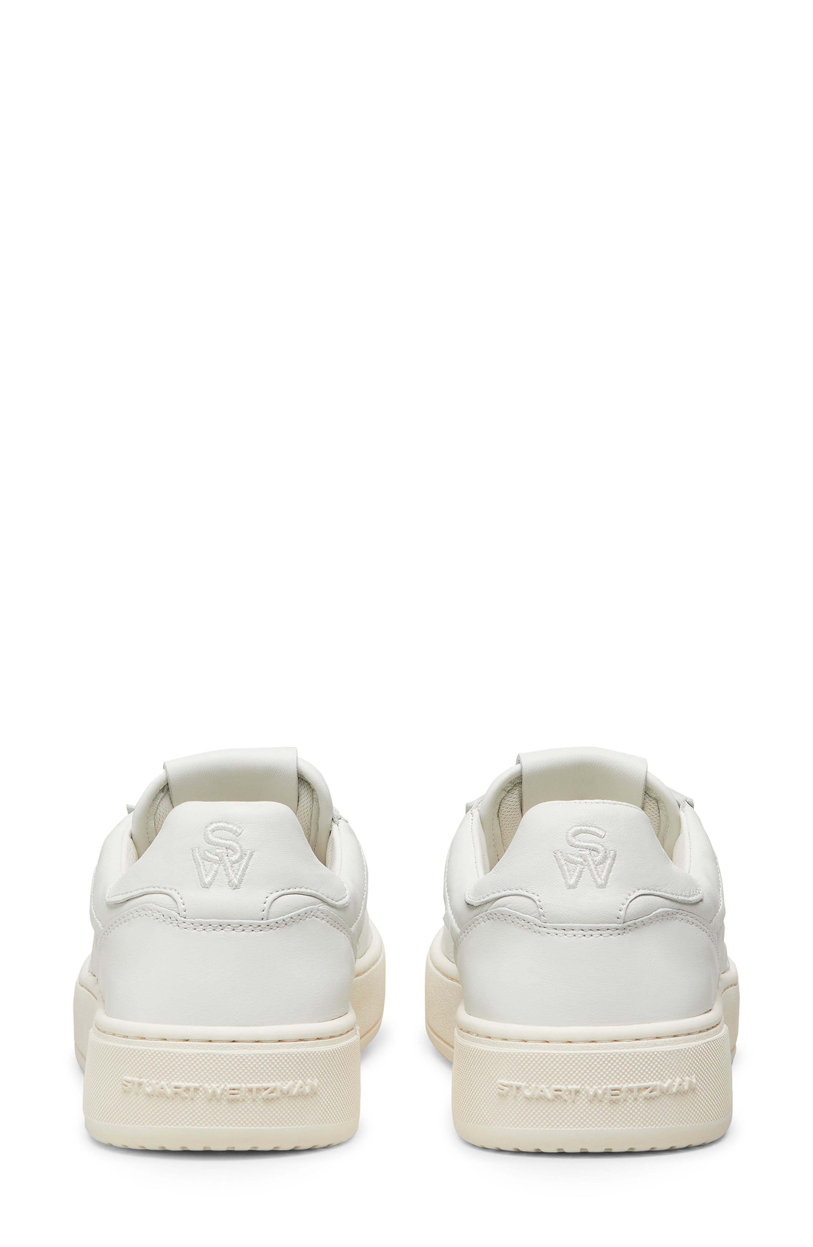 Stuart Weitzman Courtside Sneaker, Alternate, color, White.
