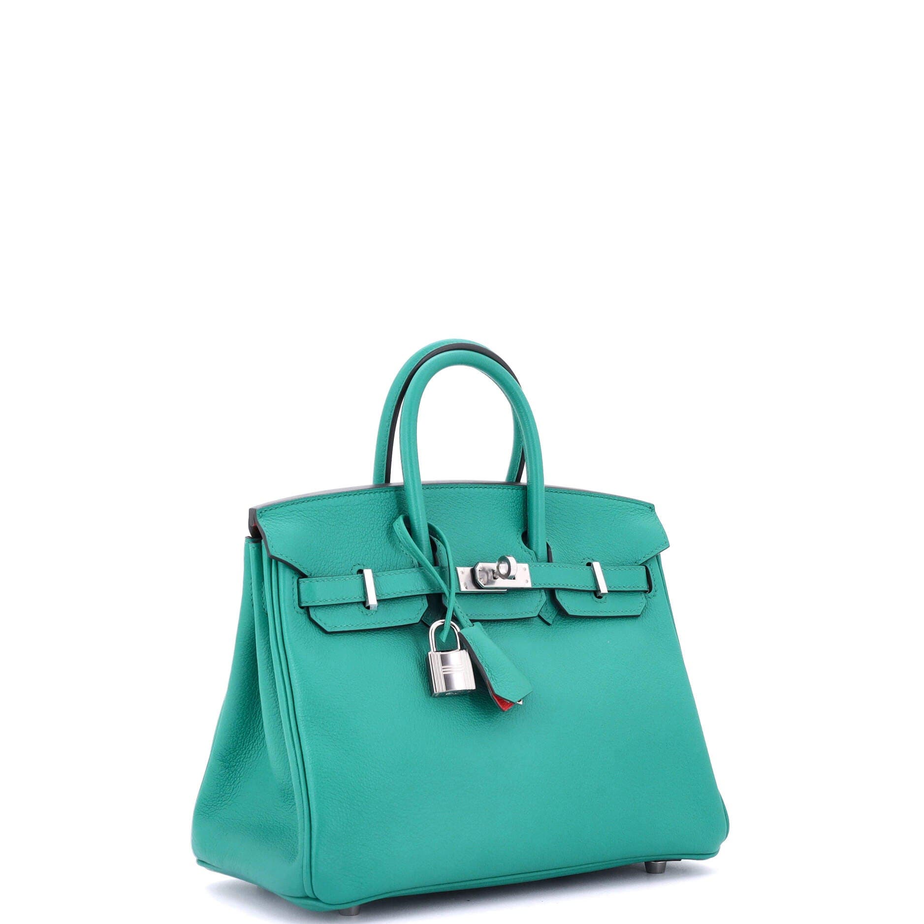 Pre-Owned Hermes Birkin Handbag Verso Novillo with Palladium Hardware 25, Alternate, color, 