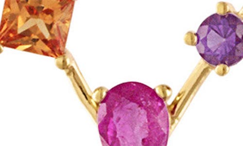 Eden Presley Pink Love Transformer Earrings In Gold