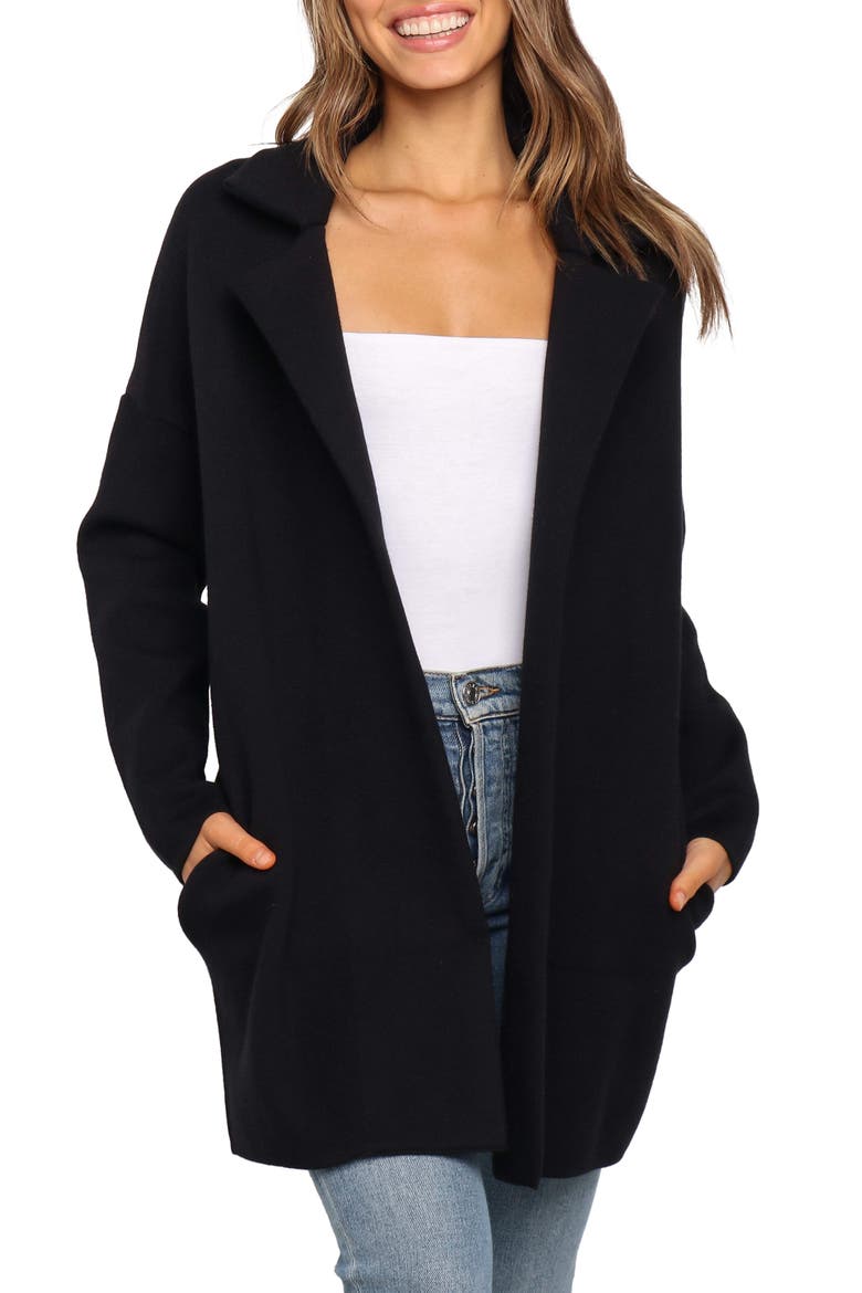 Lenore Longline Cardigan, Main, color, BLACK