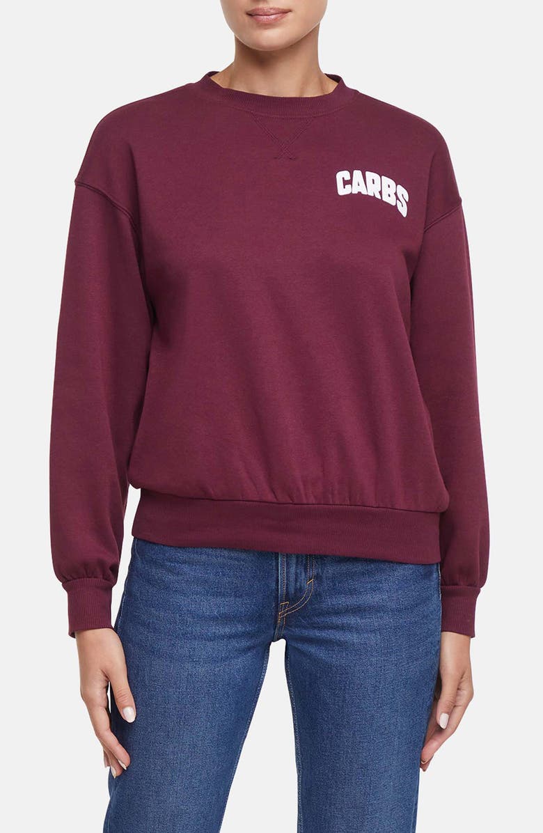 Wildfox Carbs Charlie Sweatshirt, Main, color, Fig