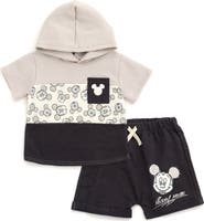Disney Short Sleeve Hoodie & Shorts Set