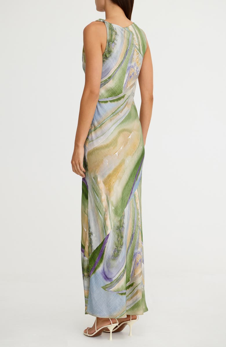 Significant Other Bianca Marble Print Slipdress, Alternate, color, Lavender Marble
