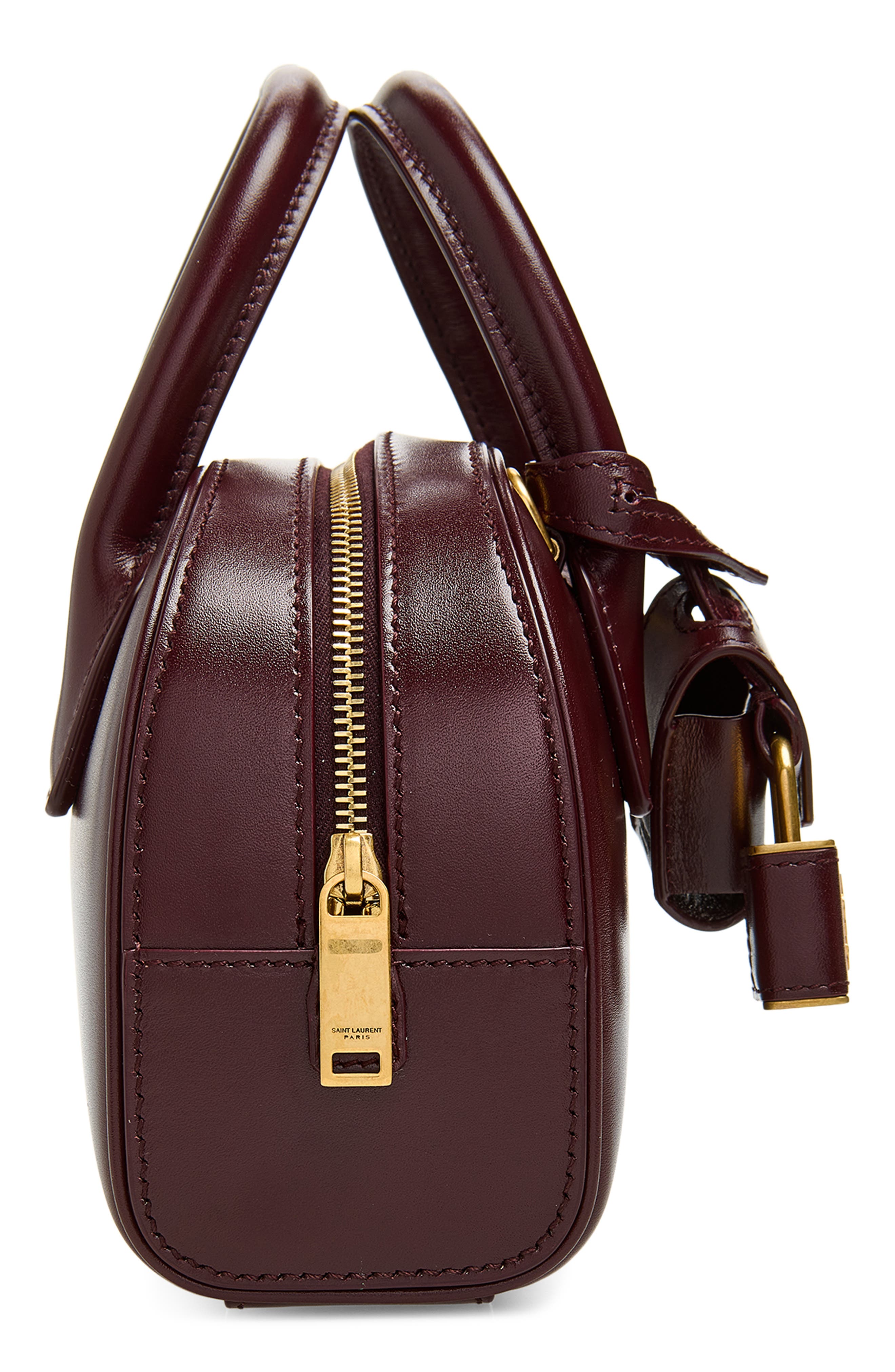 Mini Sac de Jour Boston Satchel, Alternate, color, ROUGE CABERNET