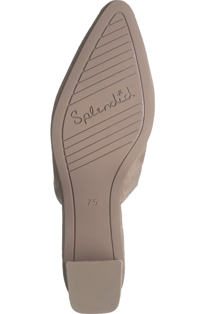 Splendid Lyn Suede Mule Heel, Alternate, color, Ermine