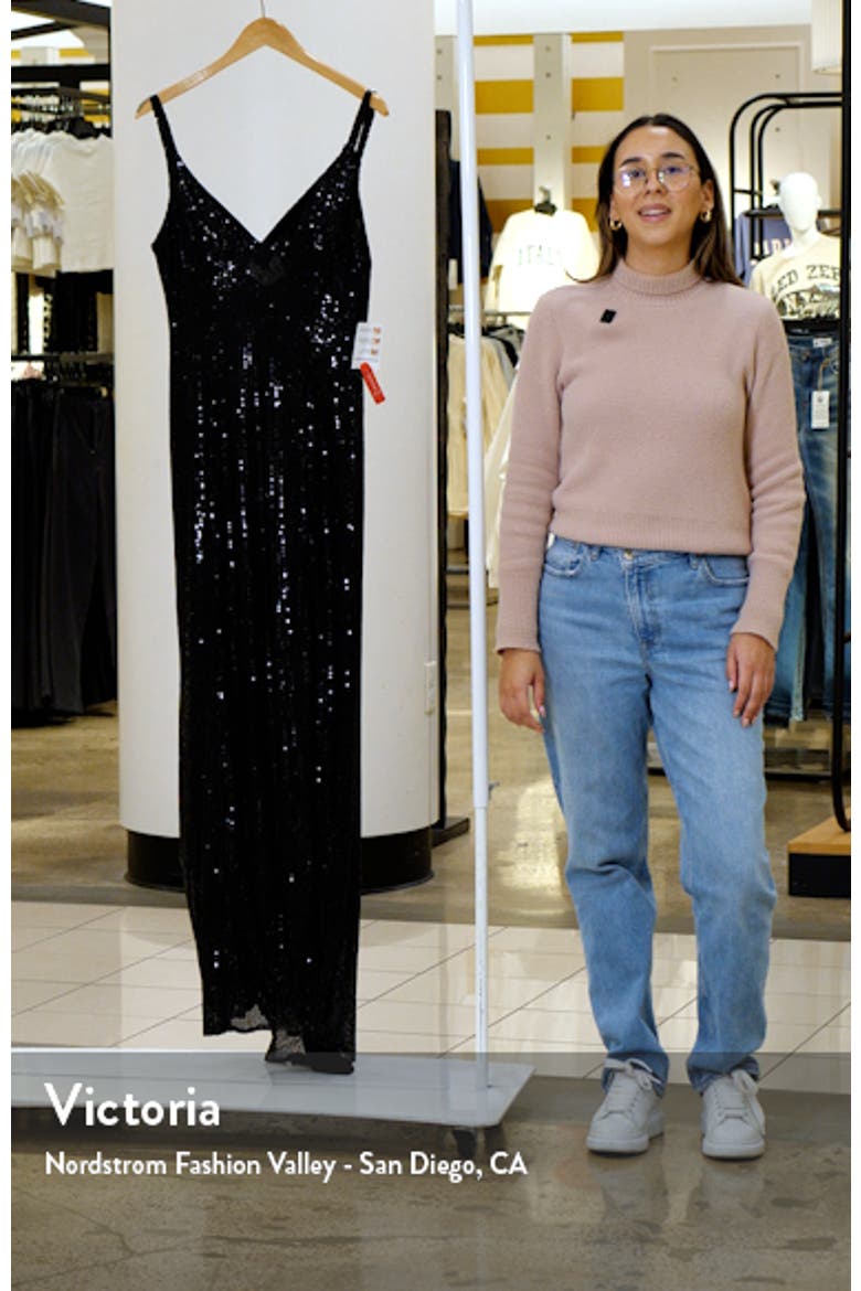Sequin Side Slit Column Gown video