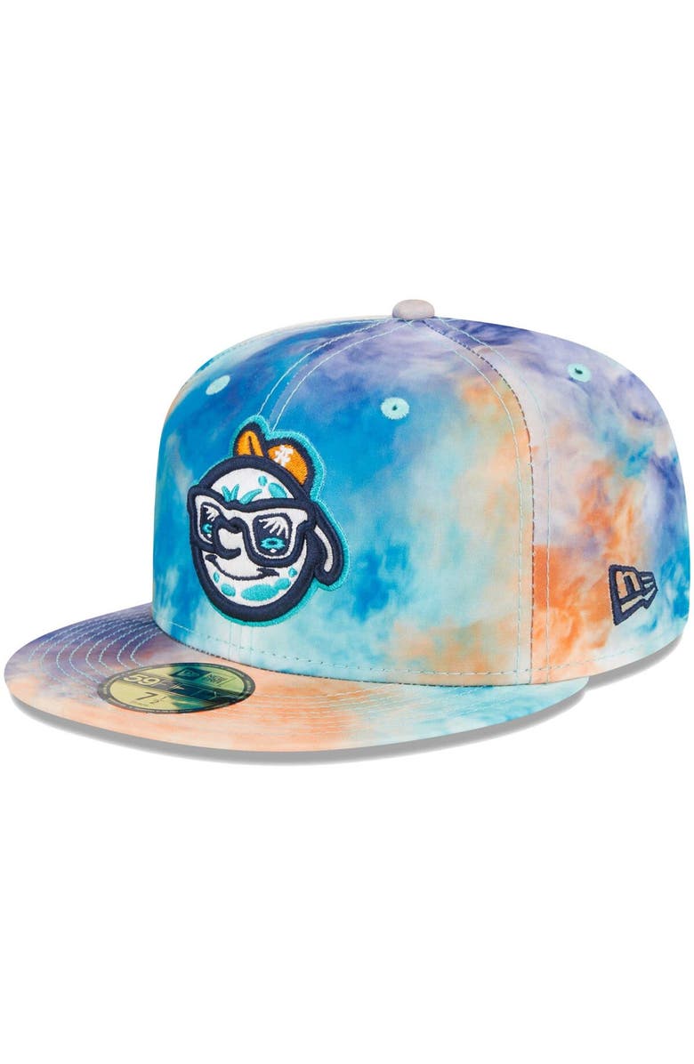 New Era Men's New Era Teal Asheville Tourists Theme Nights Asheville Hippies  59FIFTY Fitted Hat, Alternate, color, 