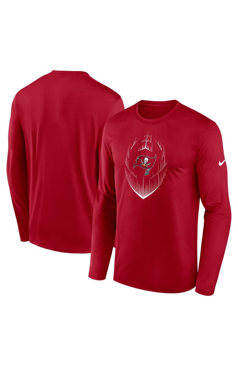 Nike Men's Nike Red Tampa Bay Buccaneers Legend Icon Long Sleeve T-Shirt, Main, color, 