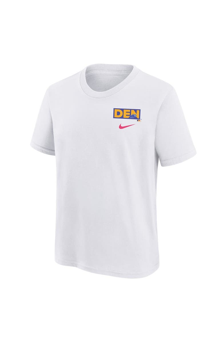 Nike Youth Nike  White Colorado Rockies 2025 City Connect T-Shirt, Alternate, color, 
