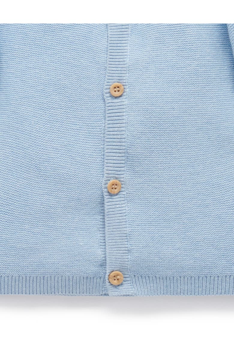 Textured Knit Cardigan, Alternate, color, Blue Melange