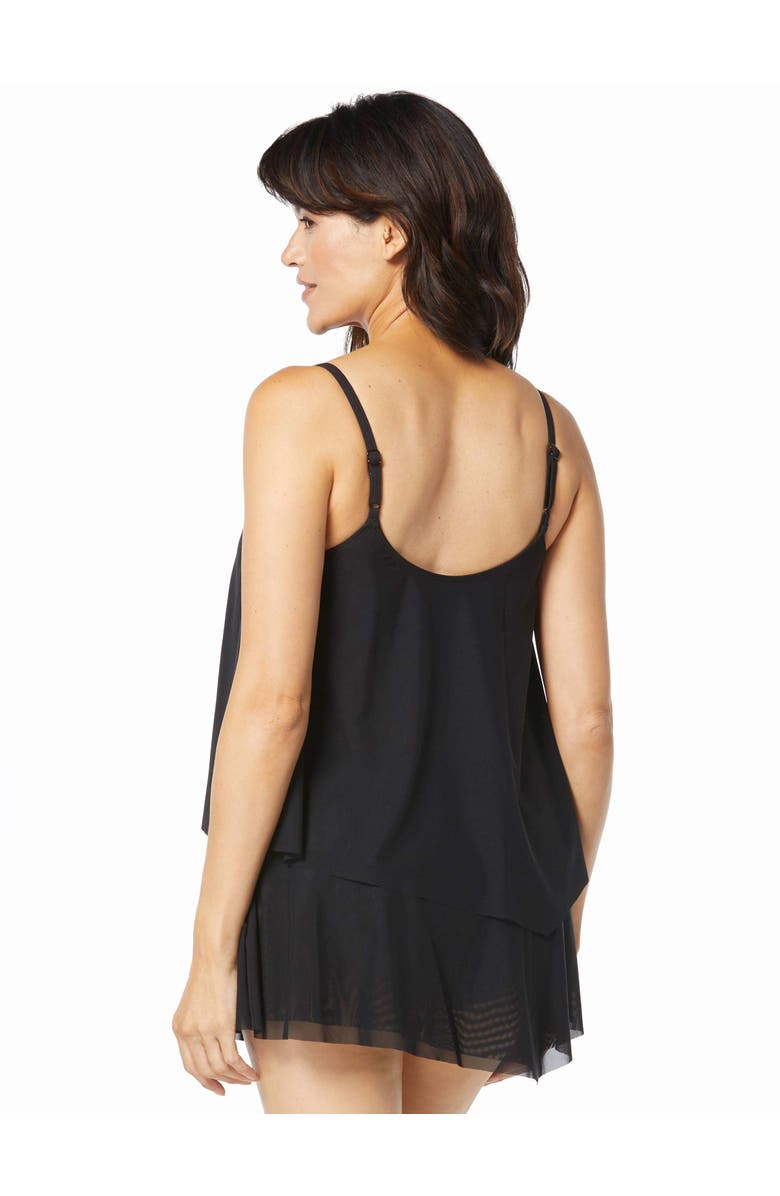 COCO REEF Captivate Bra Sized Underwire Tankini Swim Top, Alternate, color, Cast-Black