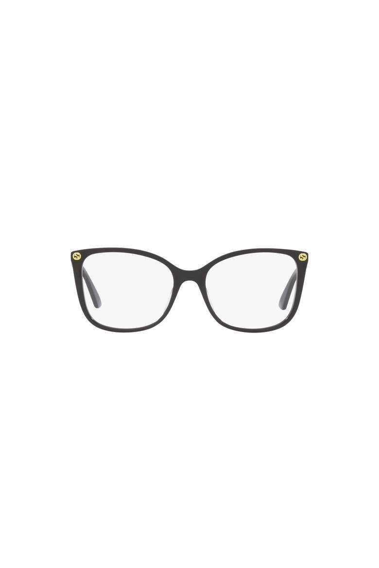 53mm Round optical glasses, Alternate, color, Black