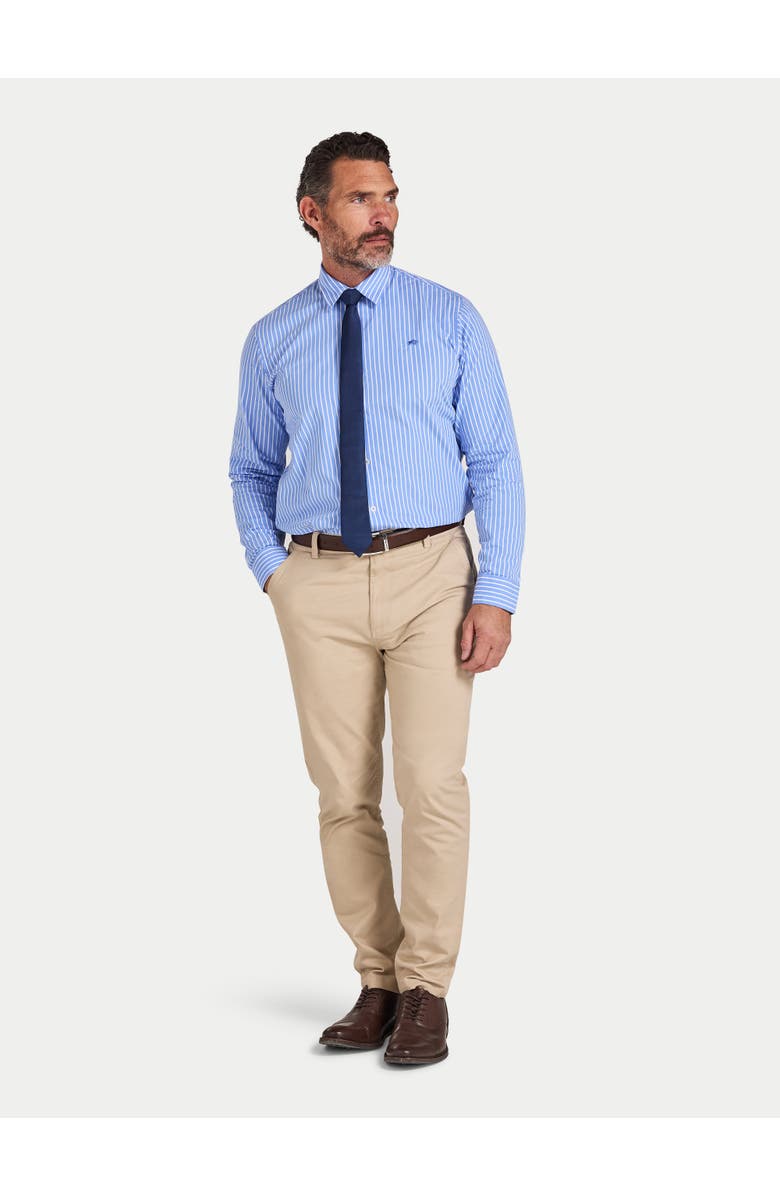 Raging Bull Long Sleeve Stripe Shirt, Alternate, color, Mid Blue