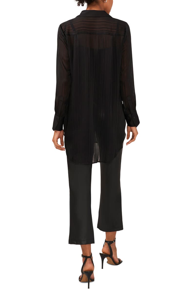 Halogen<sup>®</sup> Variegated Tonal Stripe Button-Up Tunic Shirt, Alternate, color,