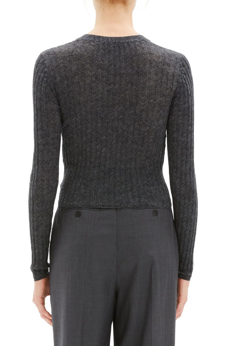 Theory Crop Rib Cardigan, Alternate, color, 