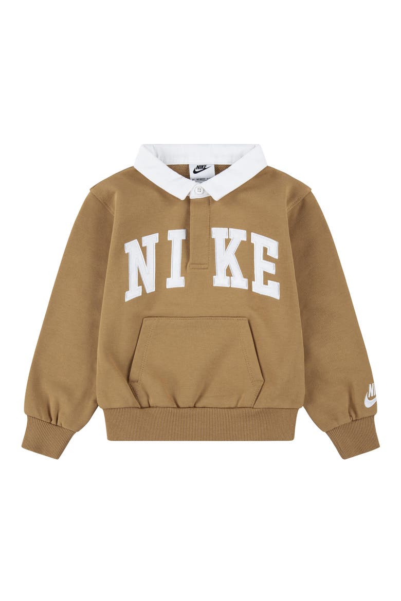 Kids' Sportswear Club Polo Sweatshirt, Main, color, XAVFLAX