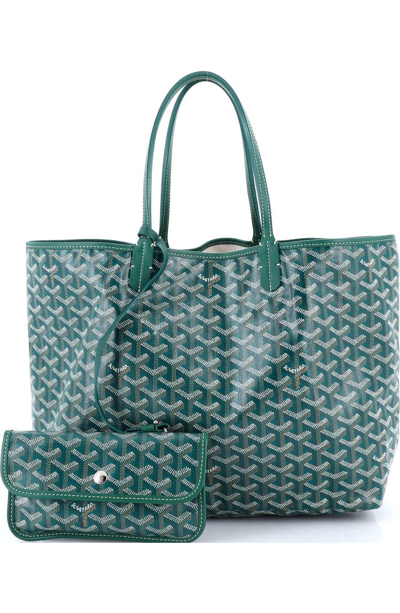 Pre-Owned Goyard Saint Louis Tote Coated Canvas PM, Alternate, color, Green