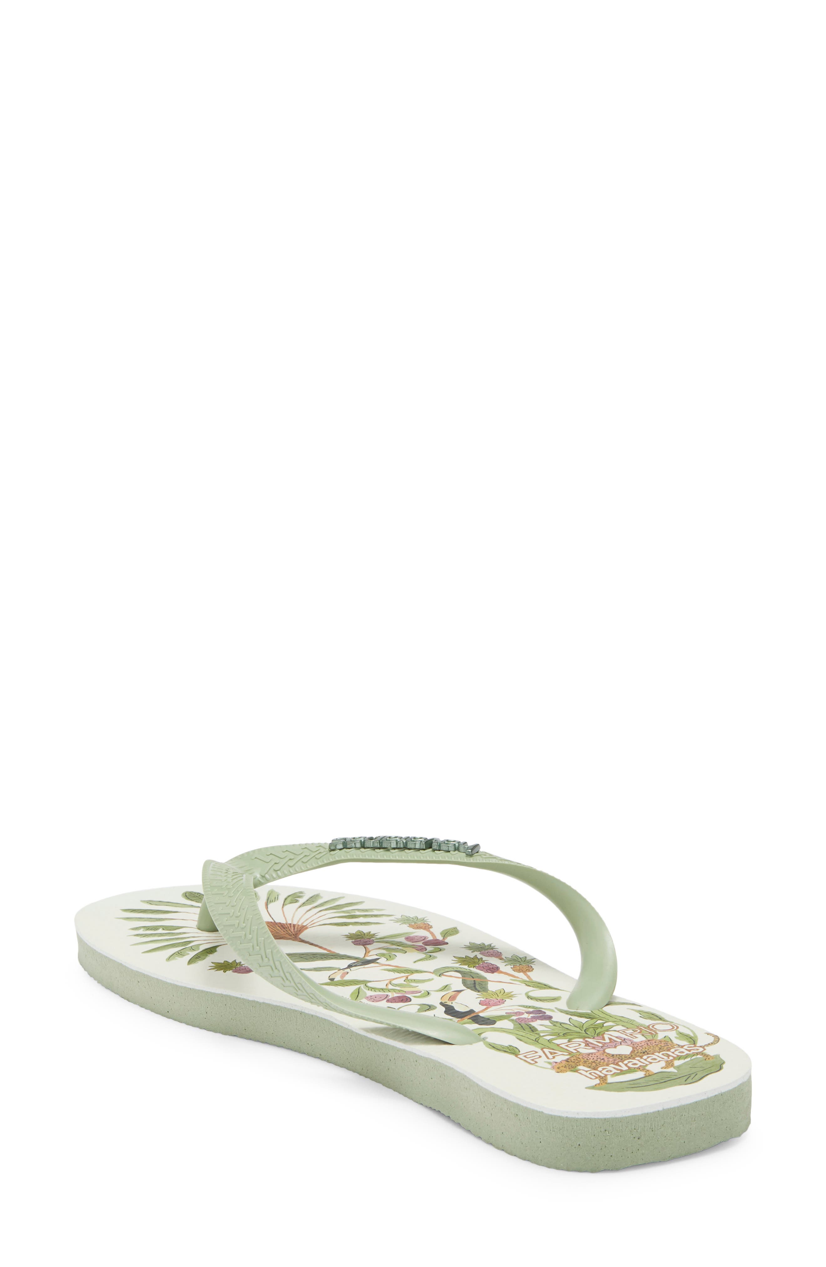Havaianas Farm Sweet Forest Flip Flop, Alternate, color, Smoke Green