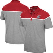 COLOSSEUM Men's Colosseum Heather Gray Washington State Cougars Chamberlain Polo