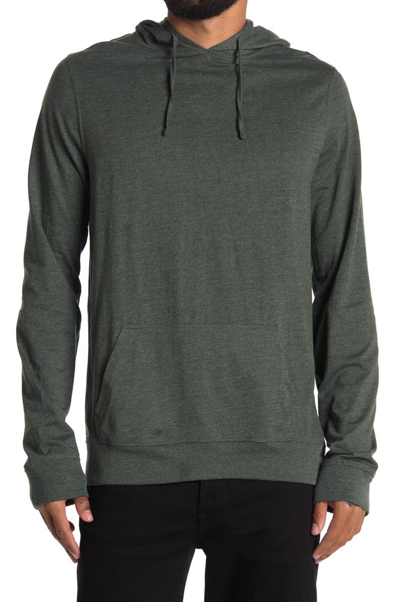 UNSIMPLY STITCHED Supersoft Hoodie, Main, color, Heather Dark Green