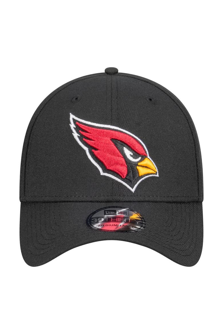 Men's New Era  Black Arizona Cardinals Core Team 39THIRTY Flex Hat, Alternate, color, Black