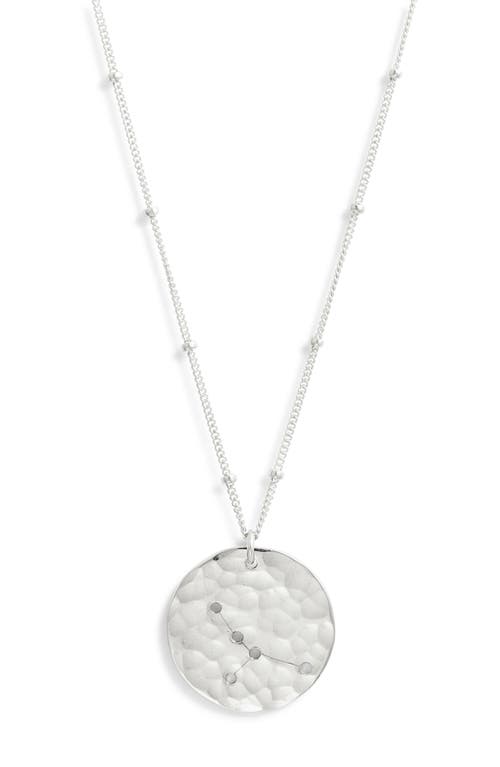 Nashelle Constellation Pendant Necklace in Sterling Silver Cancer 