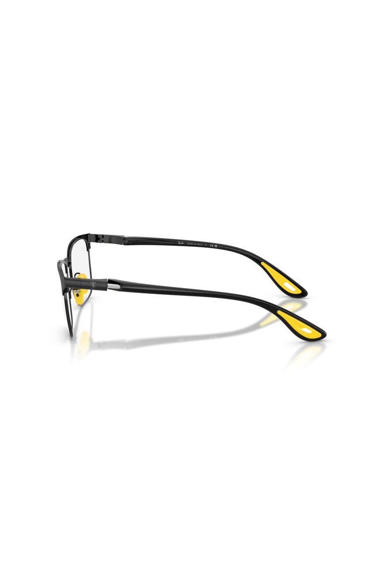 54mm Square optical glasses, Alternate, color, Black
