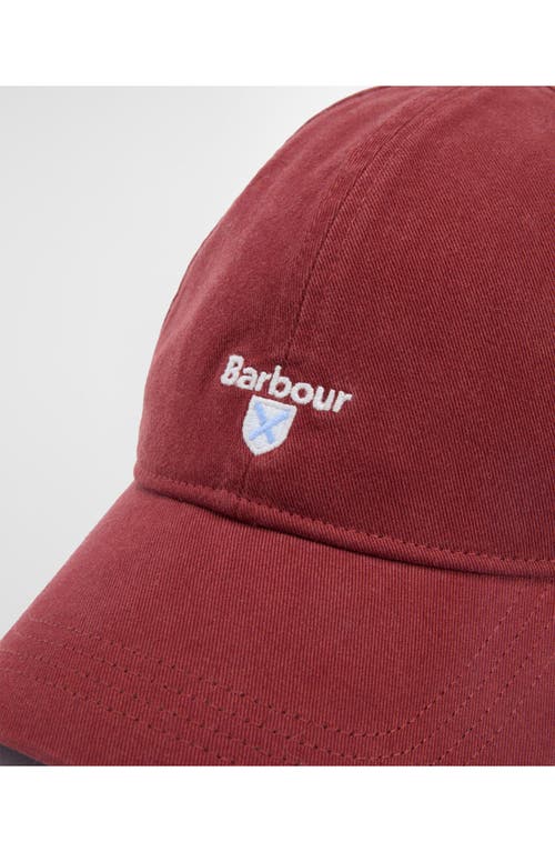 Barbour Cascade Baseball Cap In Red