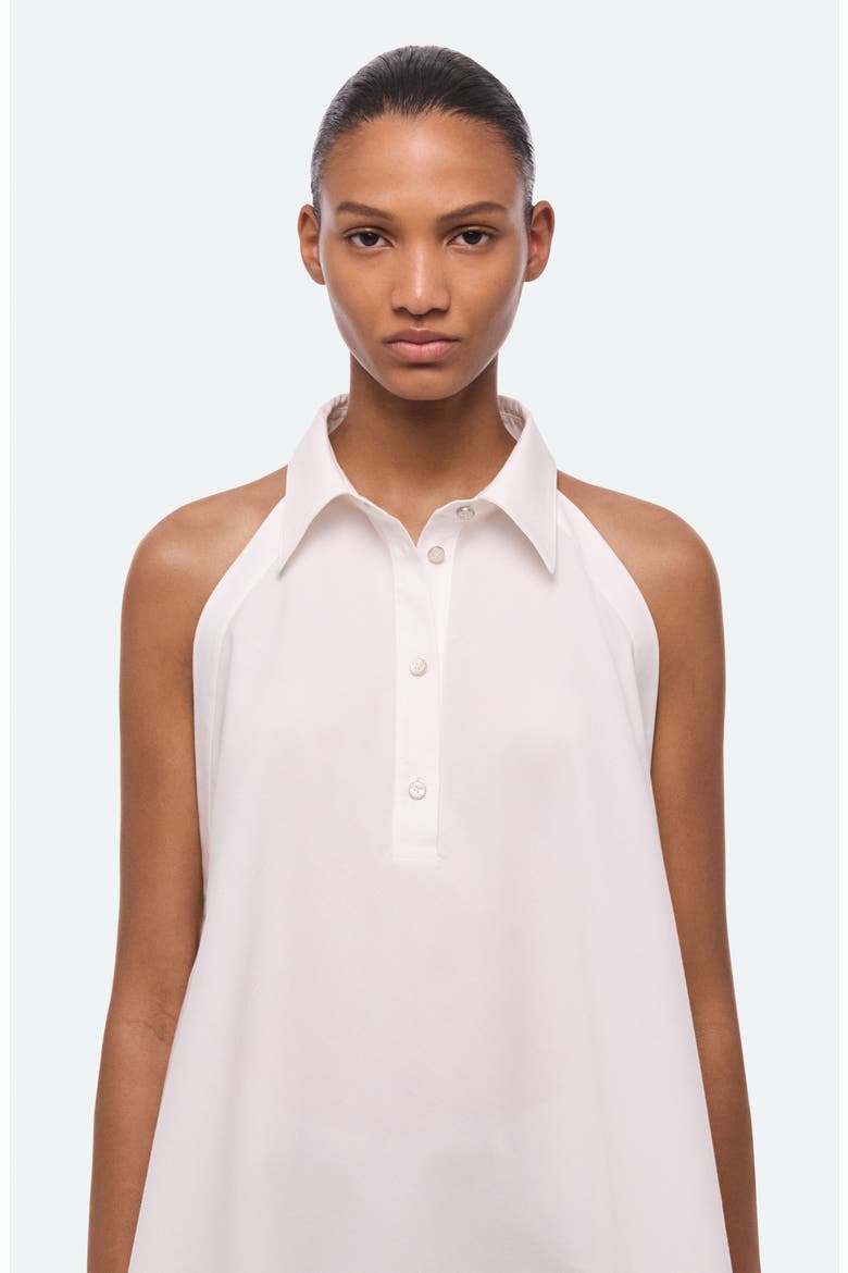 Sleeveless Cotton Shirt, Alternate, color, WHITE