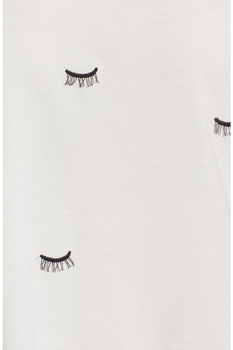Embroidered Eyelash Tee, Alternate, color, OFF WHITE