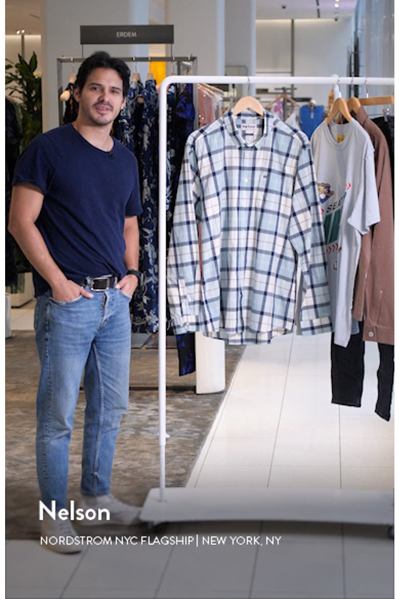 Rawley Tailored Fit Plaid Cotton Button-Down Shirt video