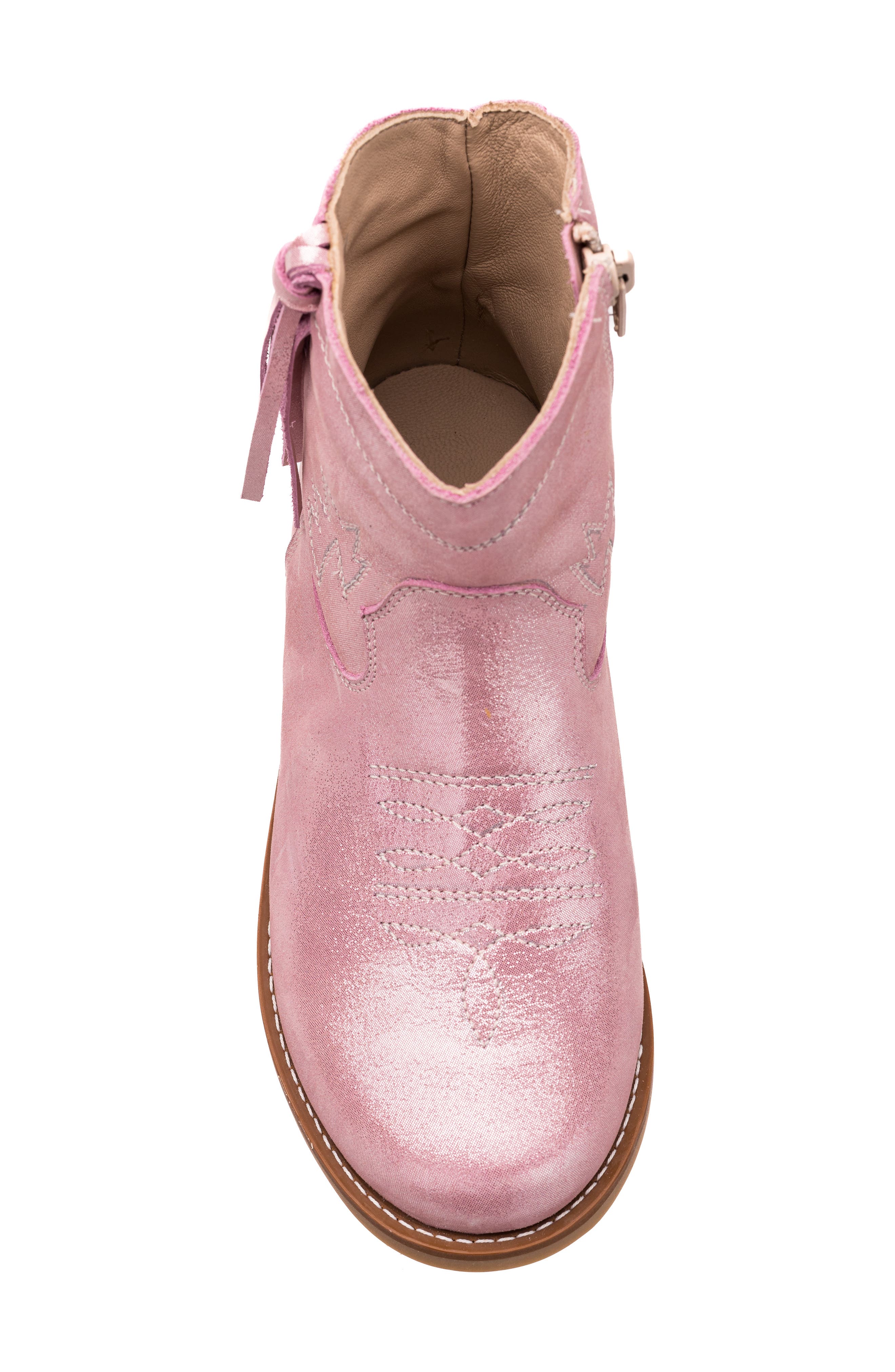 Elephantito Hannah Cowboy Boot, Alternate, color, Metallic Pink