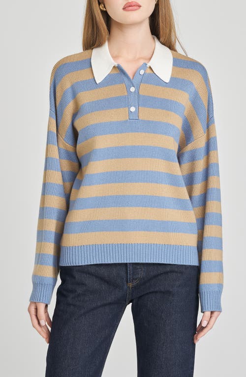 Wayf Logan Stripe Polo Sweater