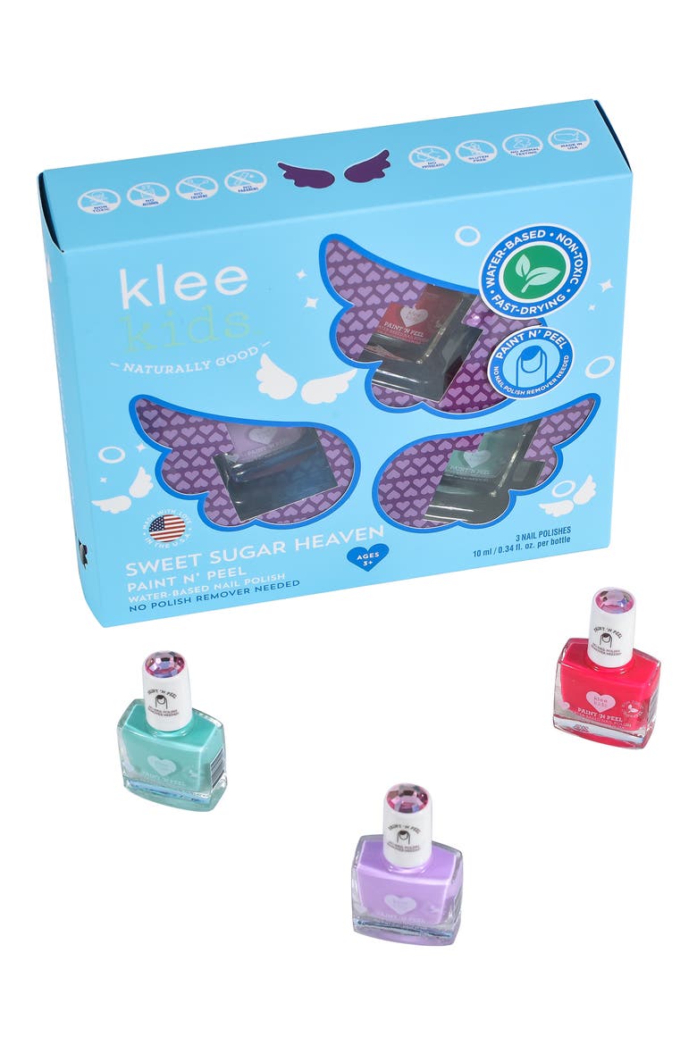 Kids' Sweet Sugar Heaven 3-Piece Nail Polish Set, Main, color, PURPLE