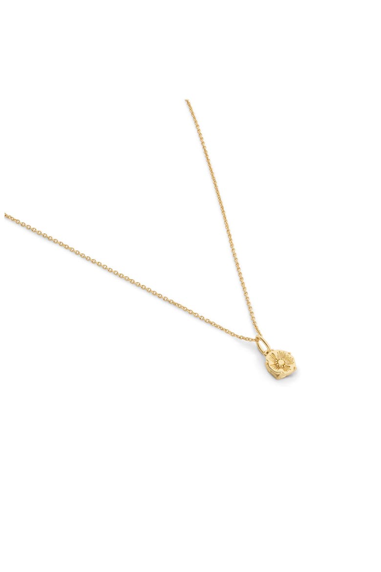 Tea Rose Short Pendant Necklace, Alternate, color, GOLD