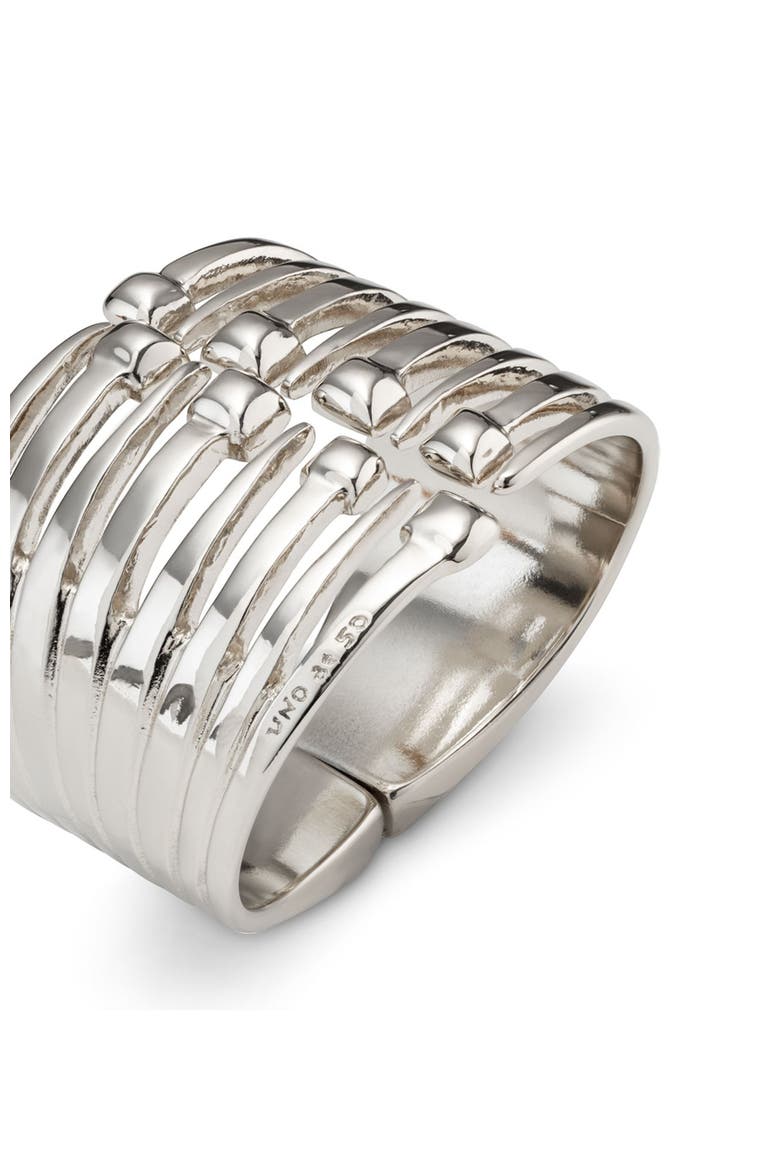 Nailhead Accent Bracelet, Alternate, color, Silver