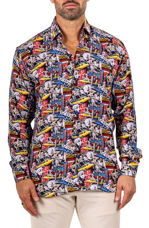 Fibonacci Marthyr 0321 Contemporary Fit Button-Up Shirt