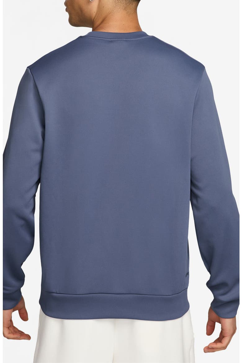 Dri-FIT Primary Fleece UV Crewneck Sweatshirt, Alternate, color, DIFFUSED BLUE/ BLACK